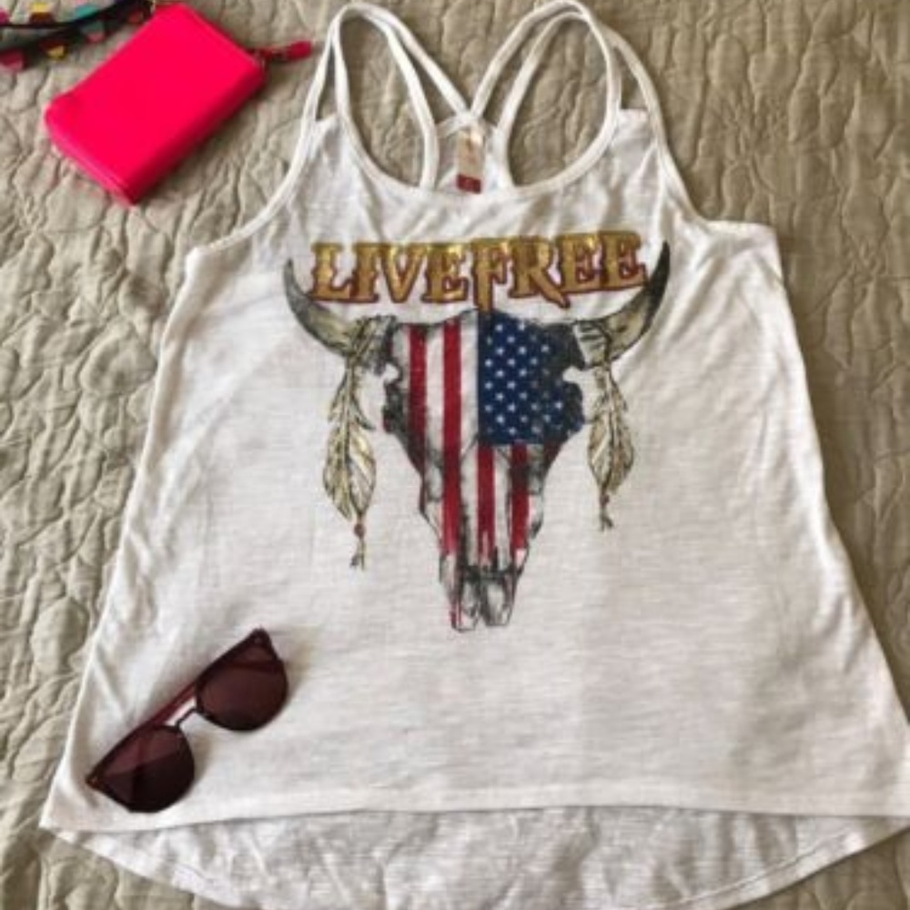 No Boundaries "Live Free" Tank